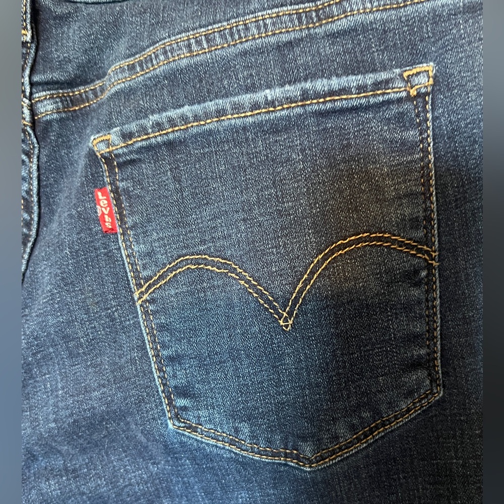 Levi's 711 Distressed Skinny Jeans Size 31 - Picture 9 of 10
